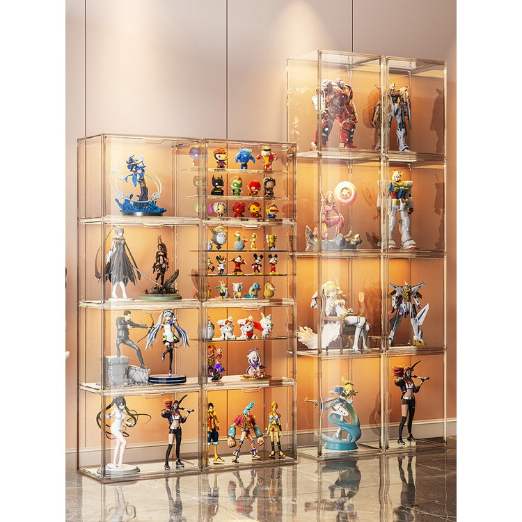 Locaupin Clear Plastic Storage Display Case, Organizer for Handbag, Model ,Wallet, Book, Toys Organization and Display