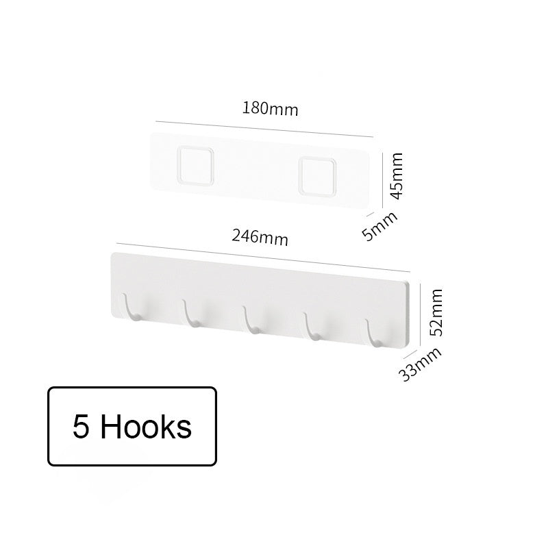Locaupin Wall Mount Plastic Storage Organizer Holder Basket with Self-Adhesive Suitable Kitchen ,Bathroom,Plastic Hooks