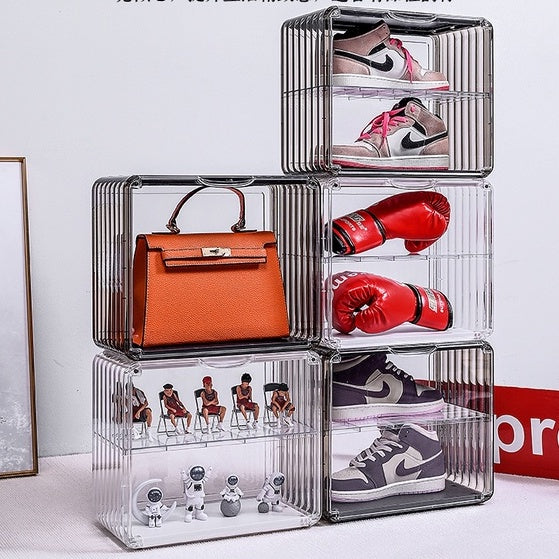 Locaupin Clear Plastic Storage Display Case, Organizer for Handbag, Model ,Wallet, Book, Toys Organization and Display