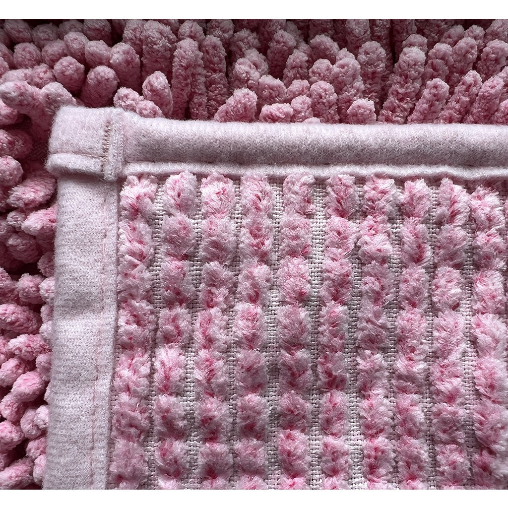 Locaupin 50x80cm Good Quality Chenille Carpet Random Color Water-Absorbing Non Slip Mat Non Slip Chenille Bathroom