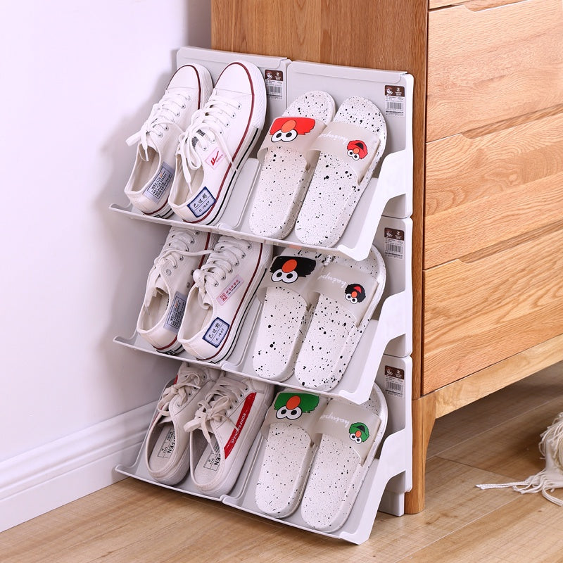 Locaupin Stackable Sturdy Shoe Rack Shelf Closet Organizer Space Saving Storage Entryway Hallway Display