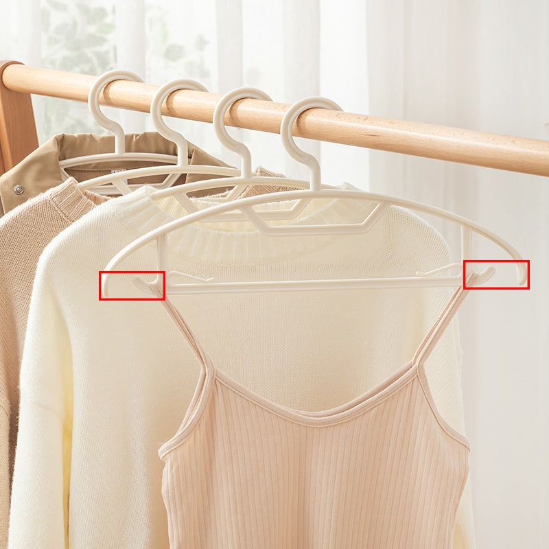 LOCAUPIN 5pcs Plastic Dry Wet Clothes Hangers Non-slip Wrinkle free Home Clothes Drying Racks