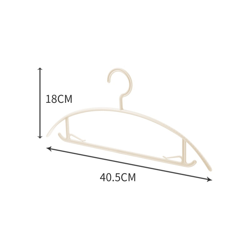 LOCAUPIN 5pcs Plastic Dry Wet Clothes Hangers Non-slip Wrinkle free Home Clothes Drying Racks