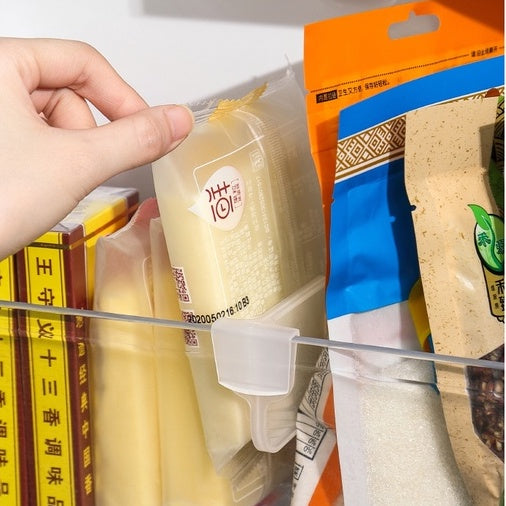 Locaupin Mini Fridge Hanging Organizer for Snacks - Small Size Refrigerator Organizer bins Japandi Style