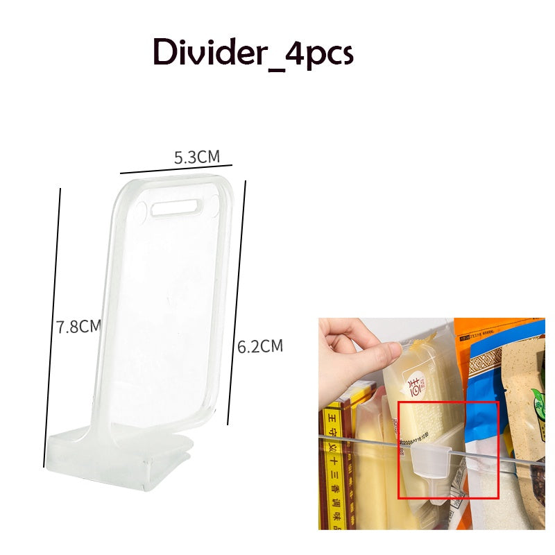 Locaupin Mini Fridge Hanging Organizer for Snacks - Small Size Refrigerator Organizer bins Japandi Style
