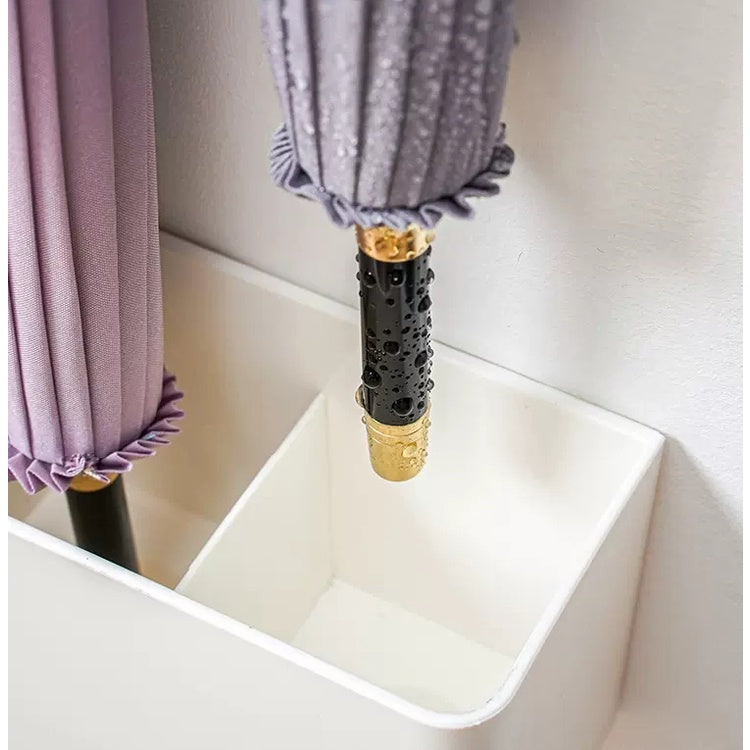 Locaupin Umbrella Holder,Adjustable Wall Mounted Umbrella Holder Rack, Umbrella Holder Space Saving ,Long & Short Umbrel