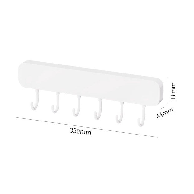 Locaupin Kitchen Plastic Shelf Free Punching Function Knife Holder Simple Kitchen Black Knife Holder Wall-Mounted Nail