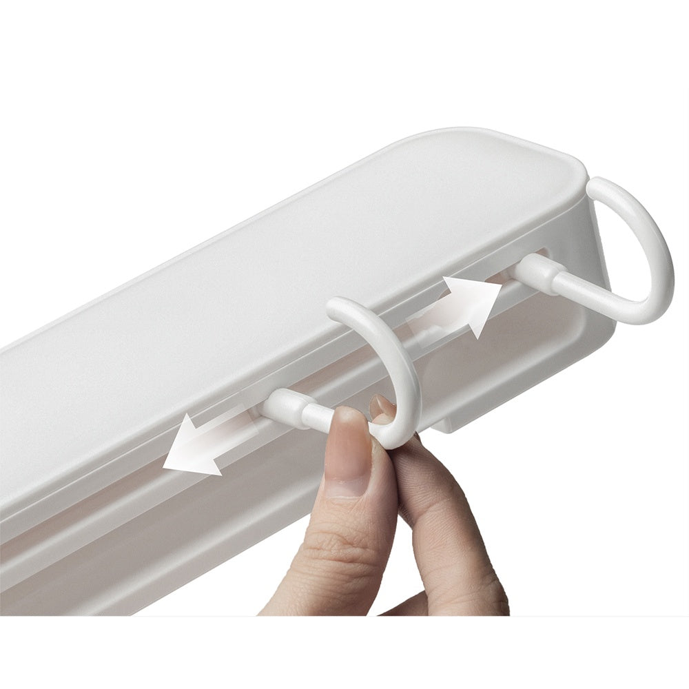 Locaupin Kitchen Plastic Shelf Free Punching Function Knife Holder Simple Kitchen Black Knife Holder Wall-Mounted Nail