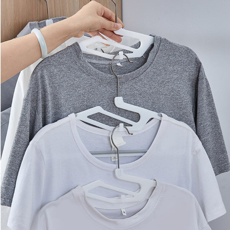 LOCAUPIN Plastic Dry Wet Clothes Hangers Non-slip Wrinkle free Home Power Clothes Drying Racks