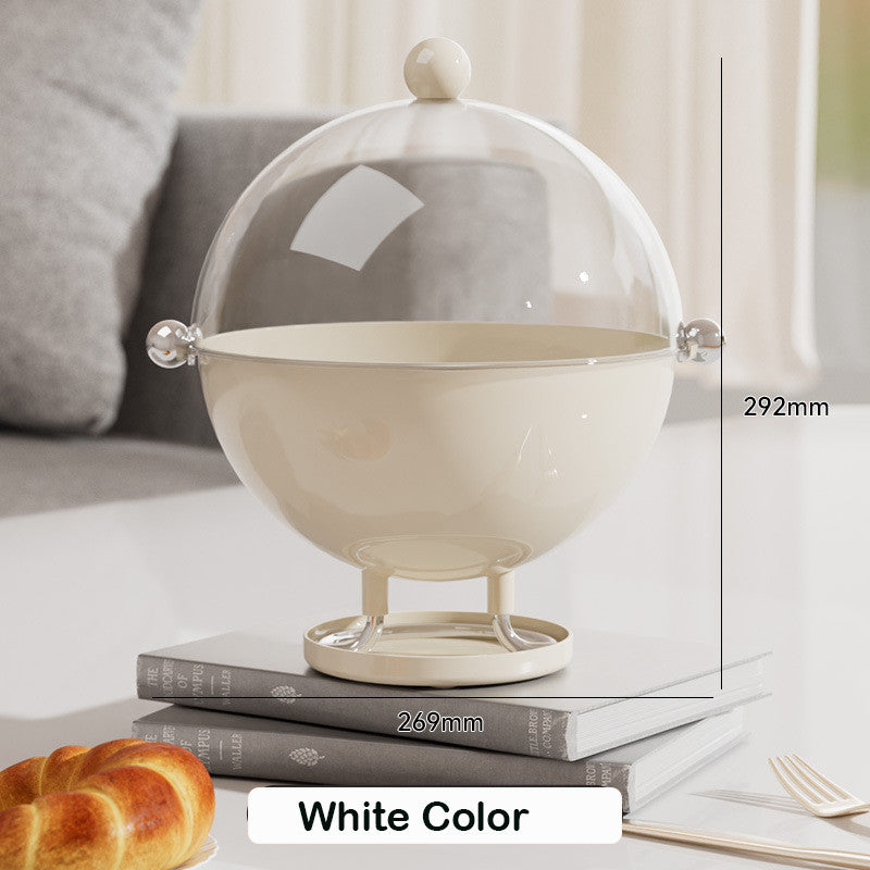 Locaupin BPA FREE Plastic Serving Tray with Lids Basket with Draining Holes Snacks Tray New Year Bread Serving Tray