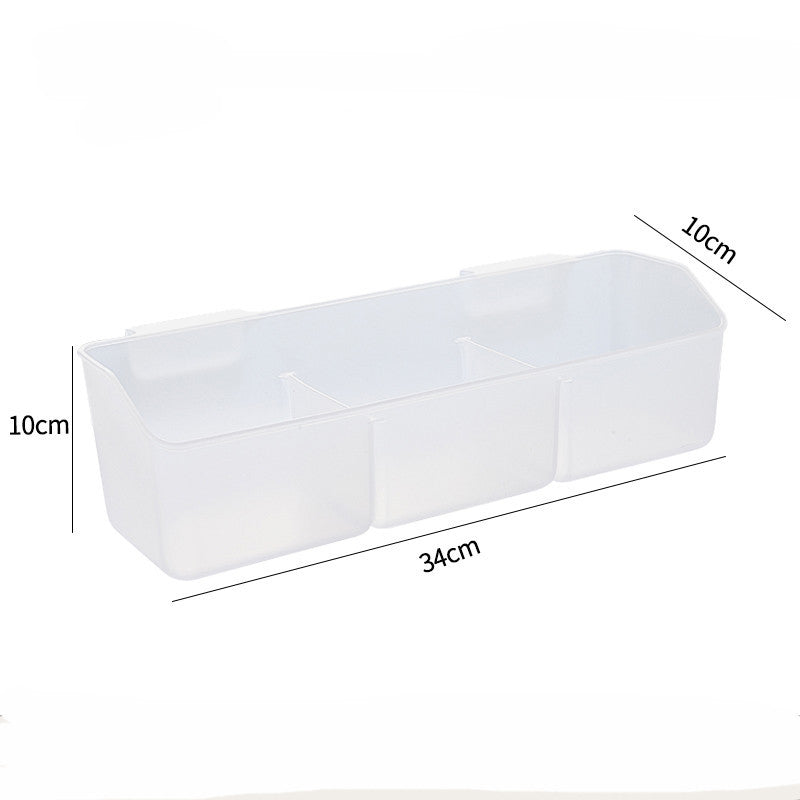 Locaupin Plastic Kitchen Cabinet Door Storage Basket, no Punching Hook Bracket Hanging Basket