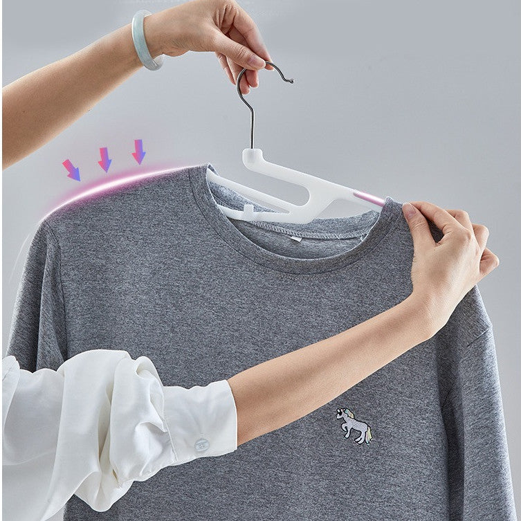 LOCAUPIN Plastic Dry Wet Clothes Hangers Non-slip Wrinkle free Home Power Clothes Drying Racks