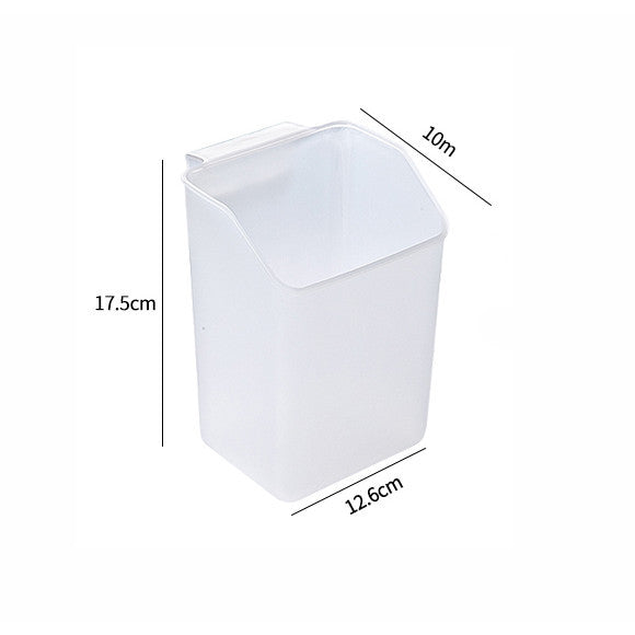 Locaupin Plastic Kitchen Cabinet Door Storage Basket, no Punching Hook Bracket Hanging Basket
