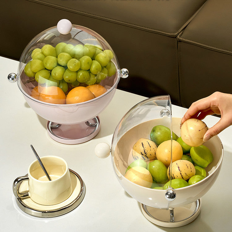 Locaupin BPA FREE Plastic Serving Tray with Lids Basket with Draining Holes Snacks Tray New Year Bread Serving Tray