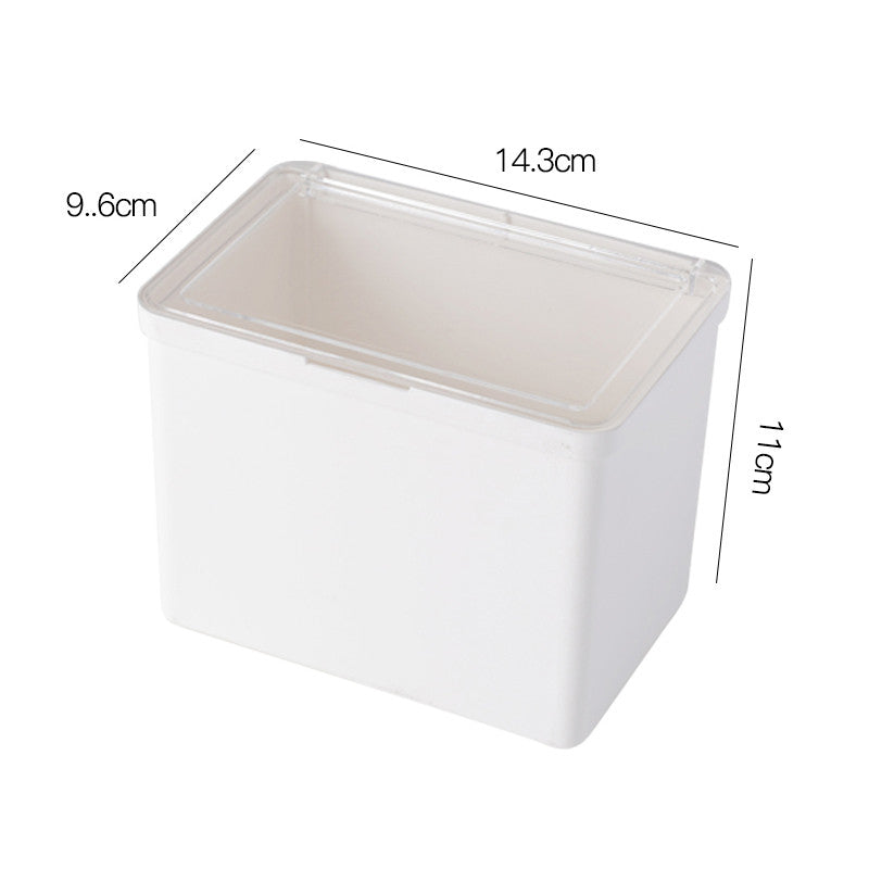 Locaupin Plastic Storage Containers Clear Rectangle Organizer Case with Lids Mini Clear Plastic Organizer Storage Box