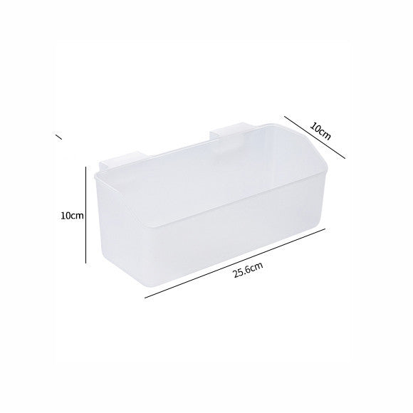 Locaupin Plastic Kitchen Cabinet Door Storage Basket, no Punching Hook Bracket Hanging Basket