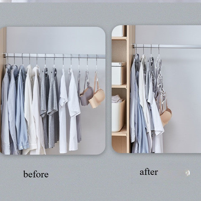 LOCAUPIN Plastic Dry Wet Clothes Hangers Non-slip Wrinkle free Home Power Clothes Drying Racks