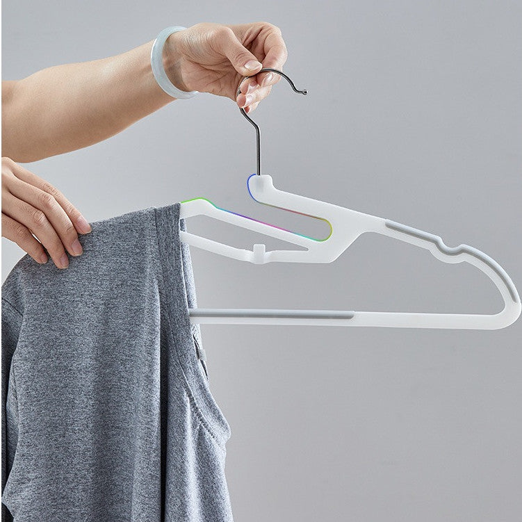 LOCAUPIN Plastic Dry Wet Clothes Hangers Non-slip Wrinkle free Home Power Clothes Drying Racks