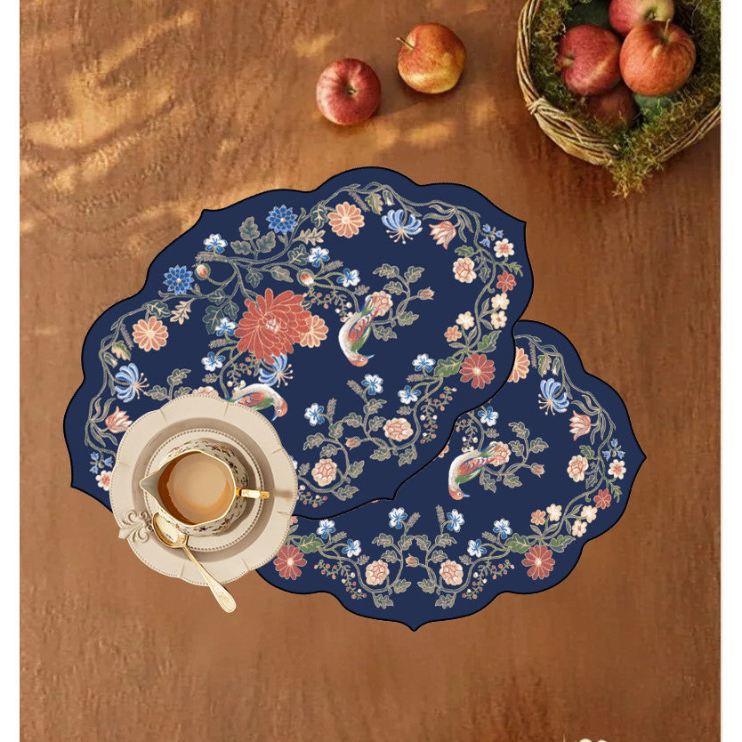 Locaupin Oil-Proof Waterproof Non-Slip PVC Table Mat – Heat-Resistant & Easy Clean for Dining Table