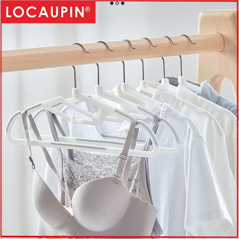 LOCAUPIN Plastic Dry Wet Clothes Hangers Non-slip Wrinkle free Home Power Clothes Drying Racks