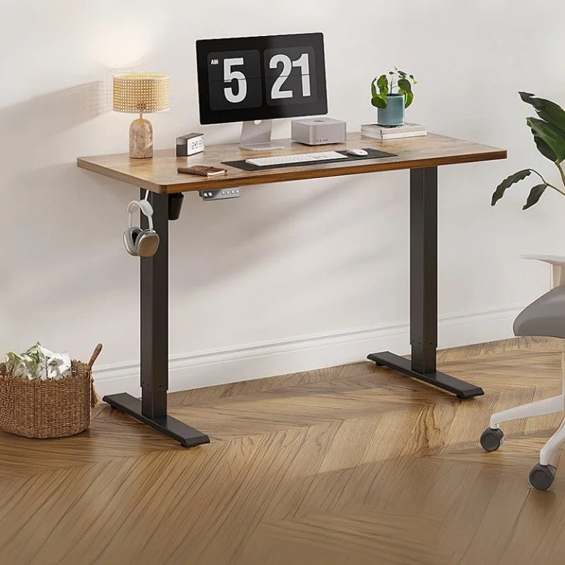 Locaupin Electric Height Adjustable Standing Desk| 4 Height Presets |Ergonomic Sit-Stand Workstationation | Sturdy Frame
