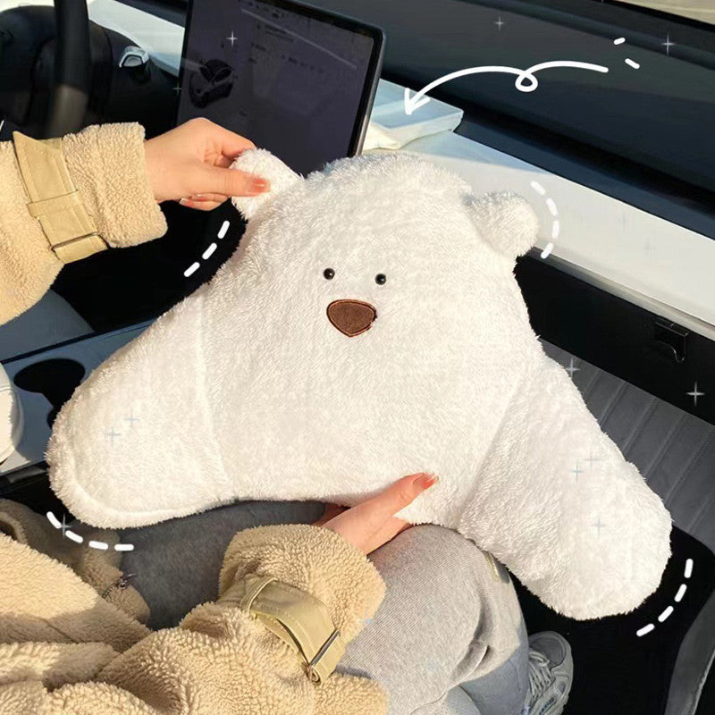 Locaupin Memory Foam Car Neck Pillow & Lumbar Support – Ergonomic Design for Neck & Back Pain Relief