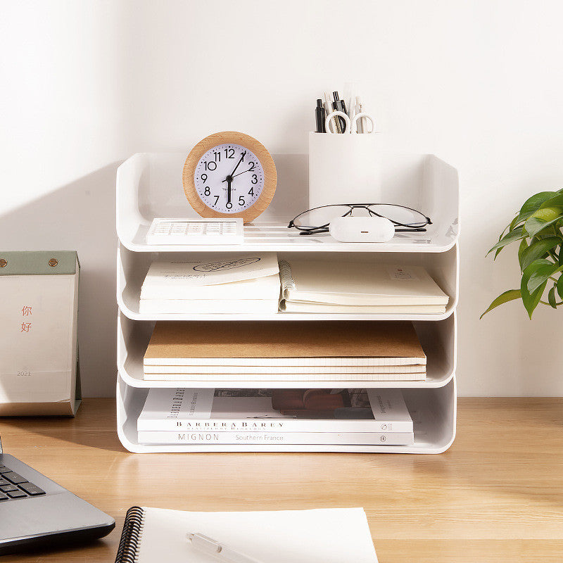 Locaupin Home Combined DIY Storage Box Multifunction Storage Cart office A4 File Stationery Storage Bins