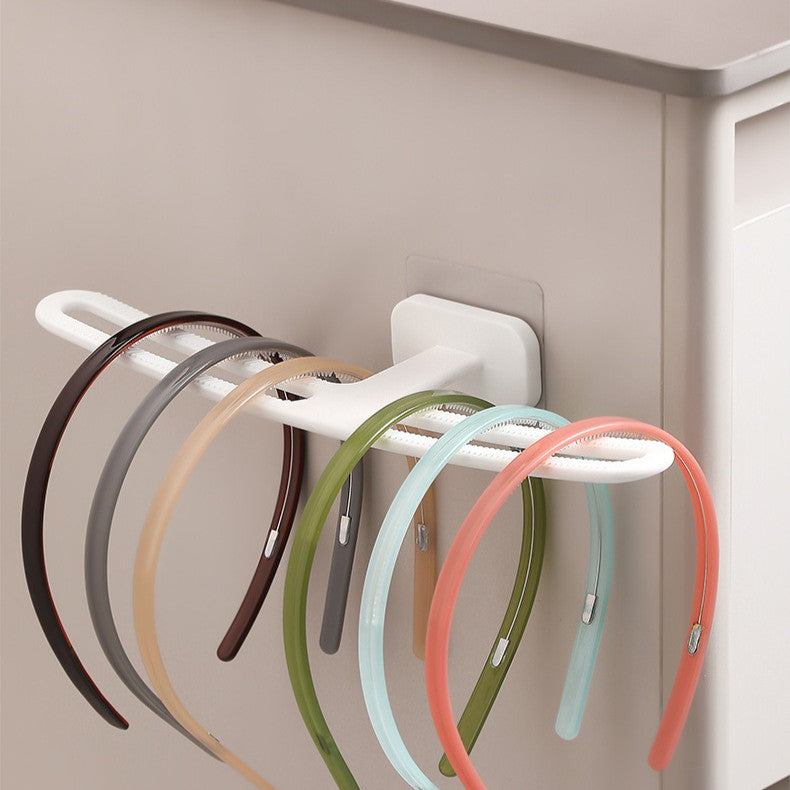 Locaupin Plastic Headband Organizer Stand | Hairband Display Rack | Space-Saving Storage Holder