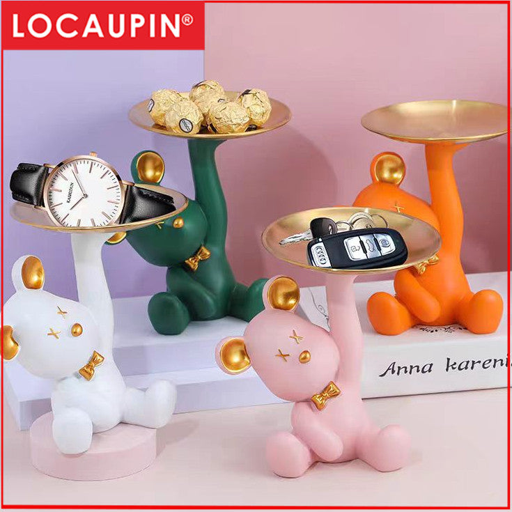Locaupin Funny Candy Bowl for Office Desk Key Holder Bowl Table Jewelry Necklace Earring Dresser Sundries Storage Holder