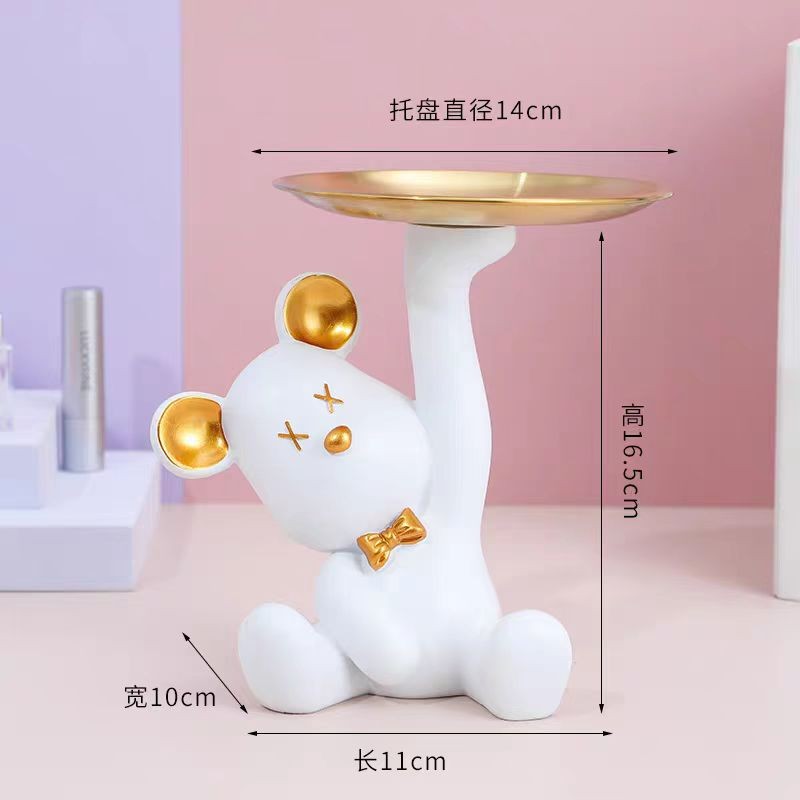 Locaupin Funny Candy Bowl for Office Desk Key Holder Bowl Table Jewelry Necklace Earring Dresser Sundries Storage Holder