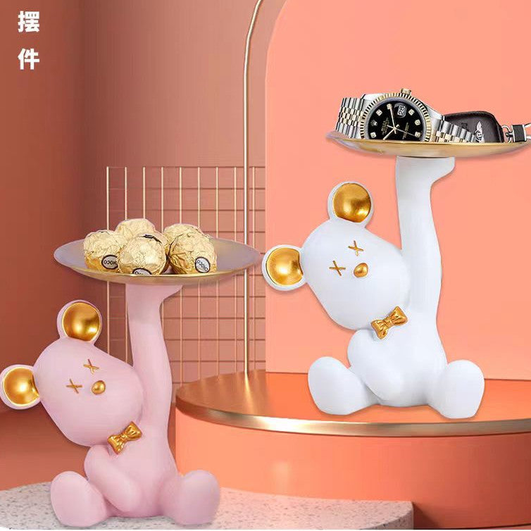 Locaupin Funny Candy Bowl for Office Desk Key Holder Bowl Table Jewelry Necklace Earring Dresser Sundries Storage Holder