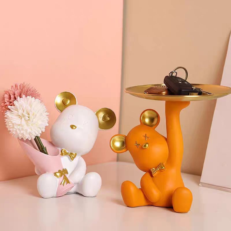 Locaupin Funny Candy Bowl for Office Desk Key Holder Bowl Table Jewelry Necklace Earring Dresser Sundries Storage Holder