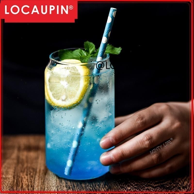 Locaupin Heat Resistant Healthy Glass Cups Water Glass Coffee Cups Flower Tea Glass Microwave Safe Glass Tea Cups