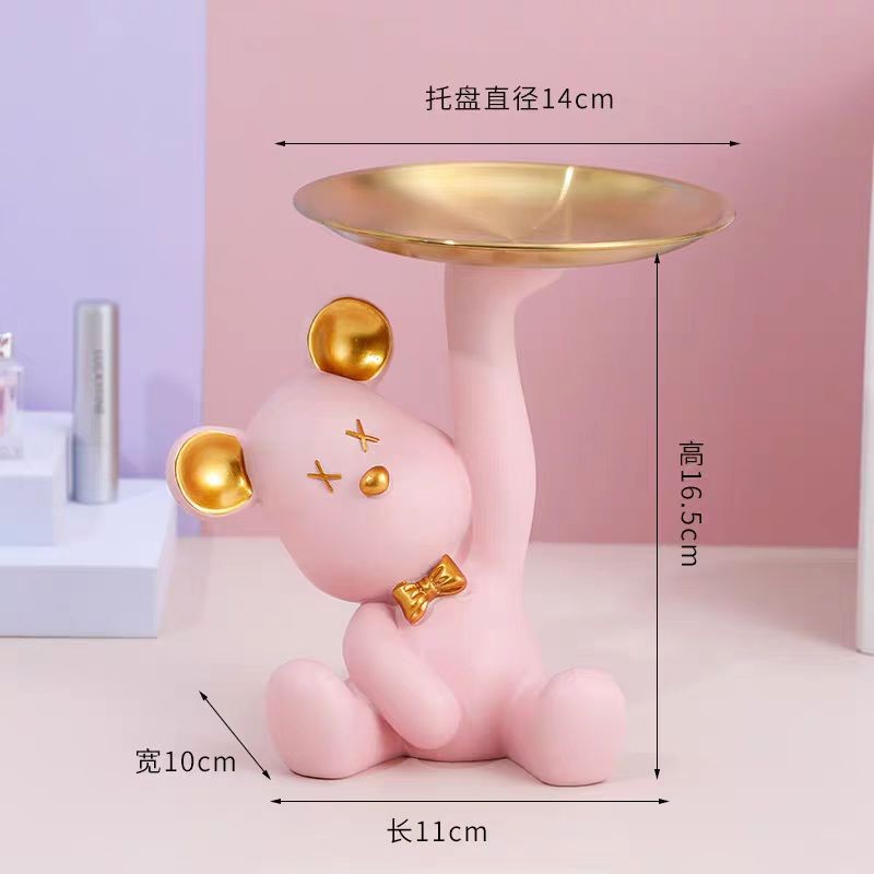 Locaupin Funny Candy Bowl for Office Desk Key Holder Bowl Table Jewelry Necklace Earring Dresser Sundries Storage Holder