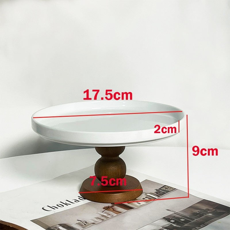 Locaupin Ceramic Cupcake Stand Sturdy Stand Tower Tree Display Pastry Serving Tray Dessert Tower Serving Tray
