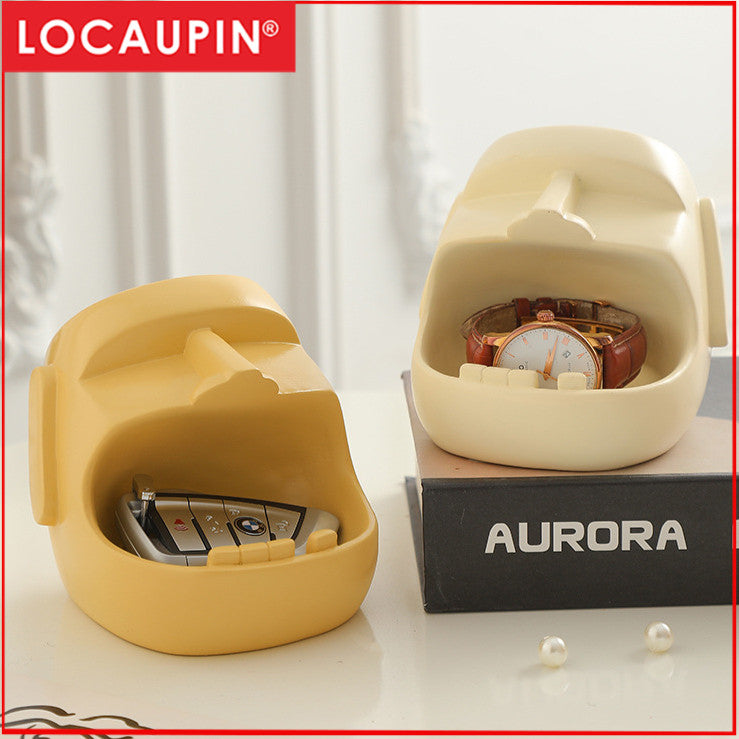 Locaupin Funny Candy Bowl for Office Desk Key Holder Bowl Table Jewelry Necklace Earring Dresser Sundries Storage Holder