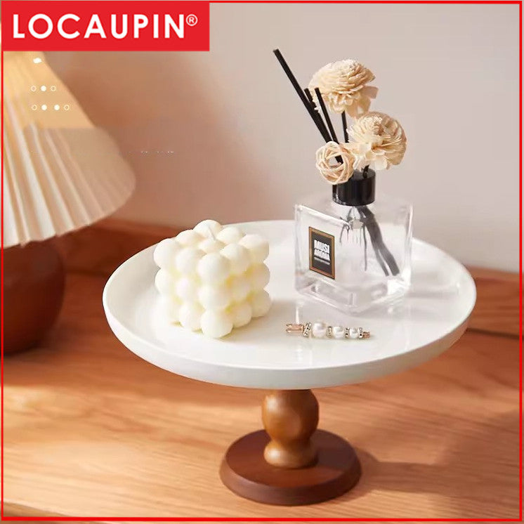 Locaupin Ceramic Cupcake Stand Sturdy Stand Tower Tree Display Pastry Serving Tray Dessert Tower Serving Tray