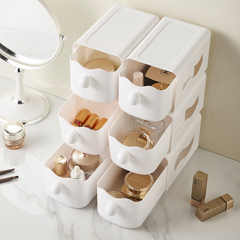 Locaupin Desk Drawer Organizer Shelf with Expandable Storage for Book and Home Tabletop Files Holder