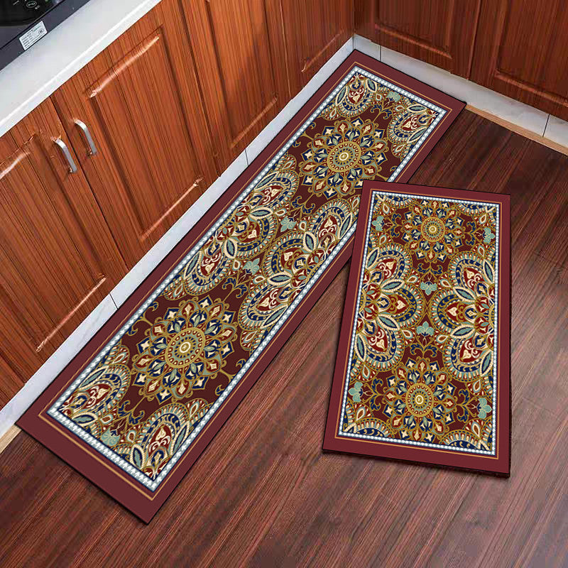 Locaupin Super Absorbent Bath Mat Bathroom Mat Super Absorbent Living Room Floor Mat Rubber Non-Slip Bottom