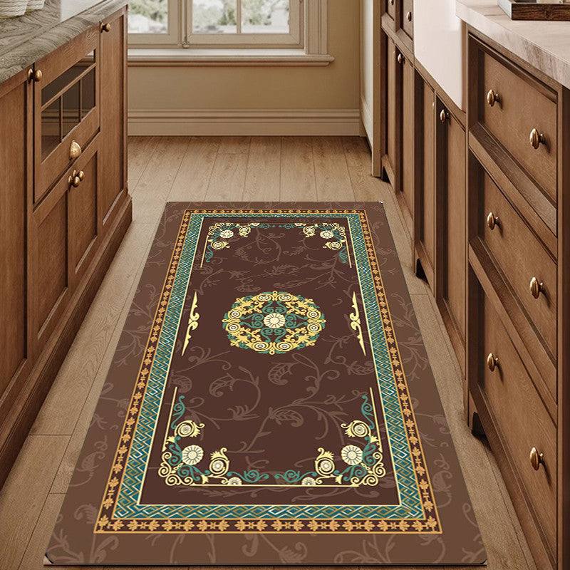 Locaupin Super Absorbent Bath Mat Bathroom Mat Super Absorbent Living Room Floor Mat Rubber Non-Slip Bottom