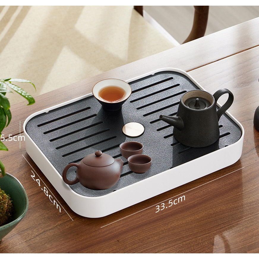 Locaupin Tea DrainBoard Double Layer Kitchen Drain Shelf Sink Detachable Plastic Draining Rack Tray Fit