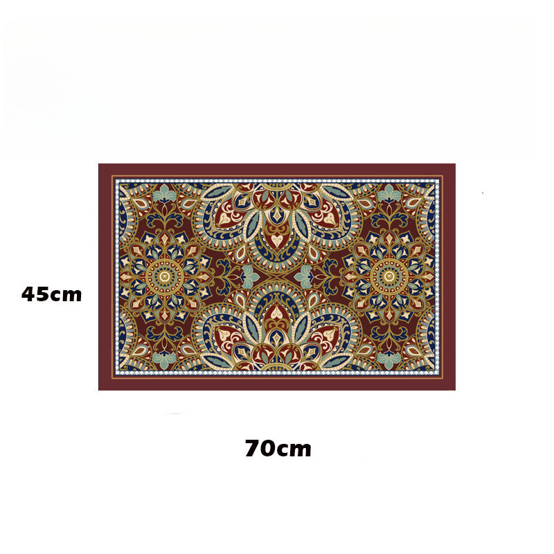 Locaupin Super Absorbent Bath Mat Bathroom Mat Super Absorbent Living Room Floor Mat Rubber Non-Slip Bottom