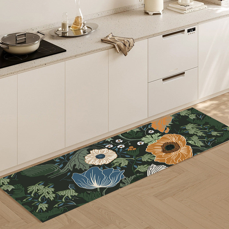 Locaupin Super Absorbent Bath Mat Bathroom Mat Super Absorbent Living Room Floor Mat Rubber Non-Slip Bottom