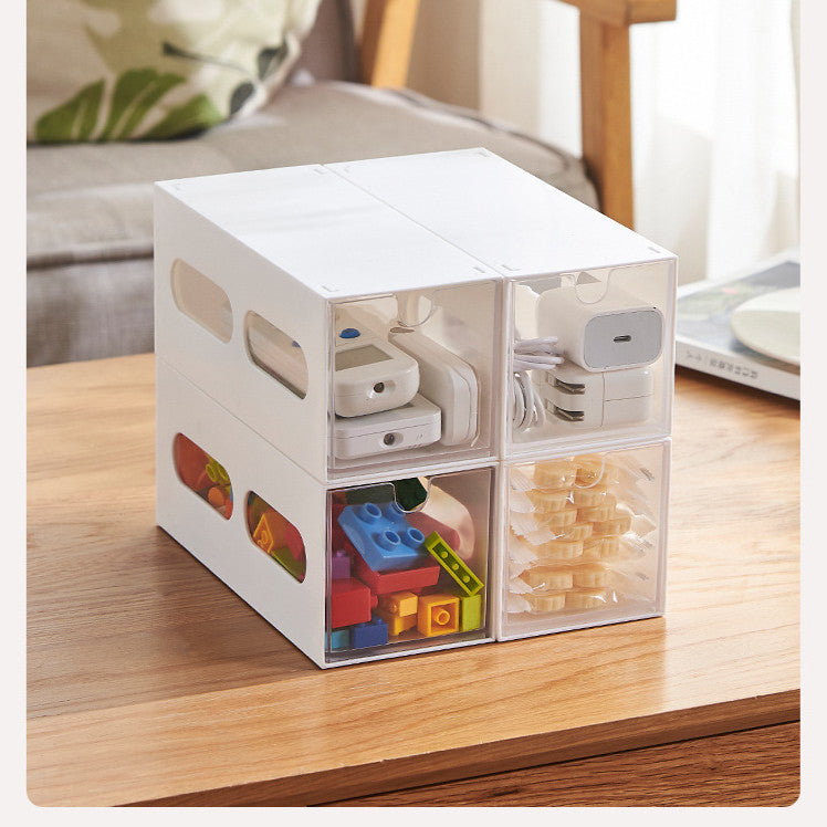 Locaupin Desk Drawer Organizer Shelf with Expandable Storage for Book and Home Tabletop Files Holder