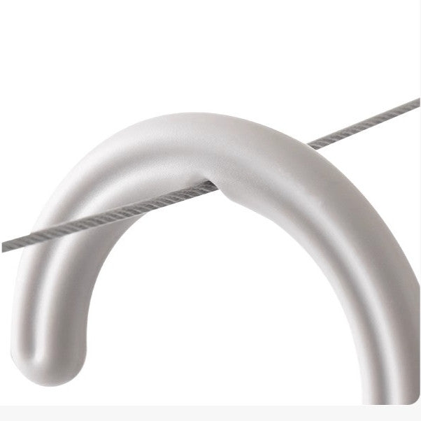 Locaupin 5pcs Pants Hangers Adjustable Clothes Hangers with Clips Portable Drying Rack Non-Slip Clothes Drying Hanger