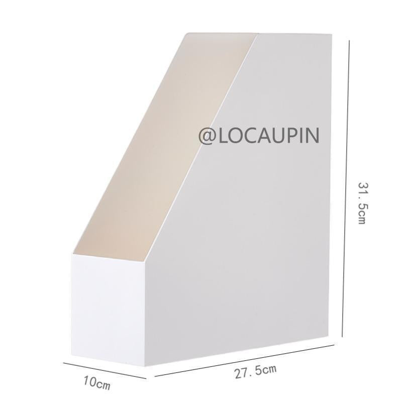 Locaupin Plastic Vertical File Folder Storage Organizer Bin,Hold Notebooks,Binders,Envelopes,Magazines for Home Office