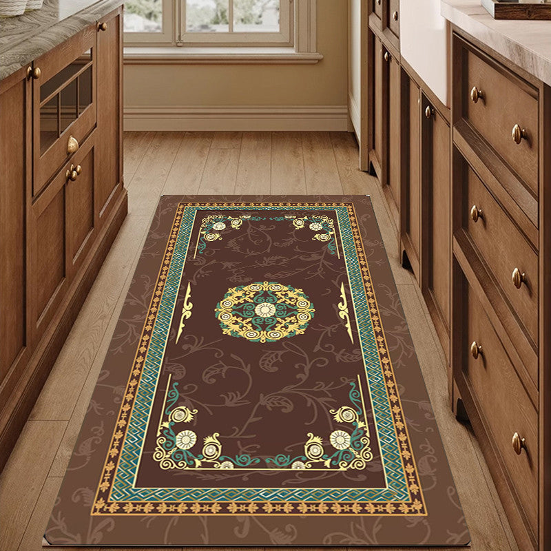 Locaupin Super Absorbent Bath Mat Bathroom Mat Super Absorbent Living Room Floor Mat Rubber Non-Slip Bottom