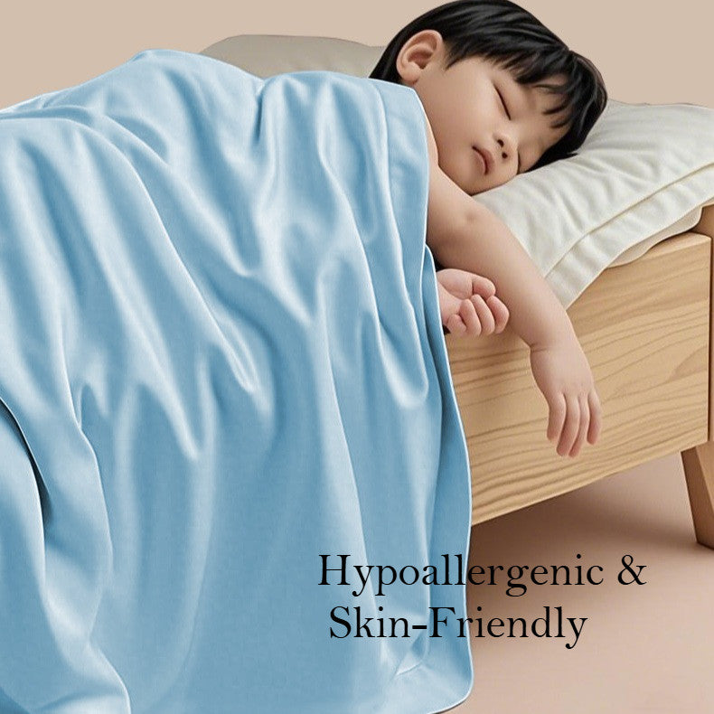 Locaupin Cooling Max Dual-Side Comforter – Ice Silk Lightweight Blanket, Breathable & Hypoallergenic, All-Season Bedding