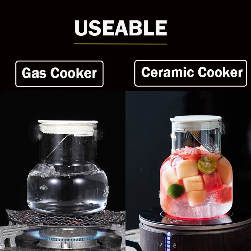 Locaupin 470ML Heat Resistant Healthy Glass Cups,Water Glass,Coffee Cups,Flower Tea Glass, Microwave Safe Glass Tea Cups