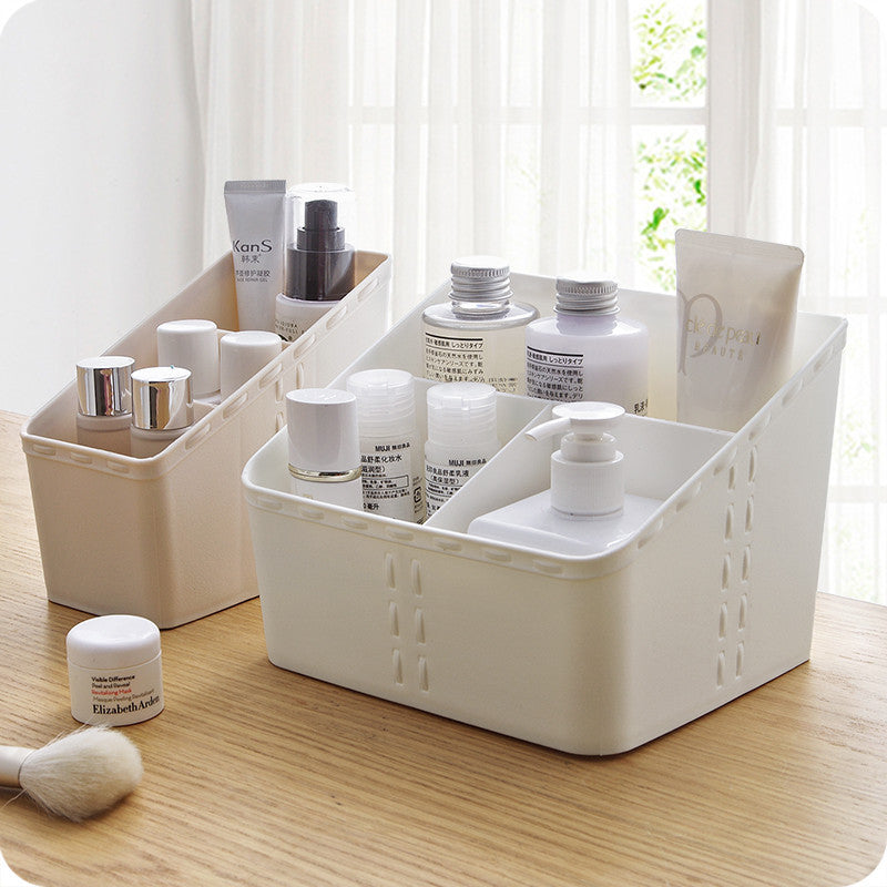 Locaupin Plastic Remote Control Holder, Storage Basket,Cosmetic Storage Organizer,Stationery Storage,Desk Organizers